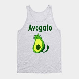 Avogato Kitty Cat  - puns are life Tank Top